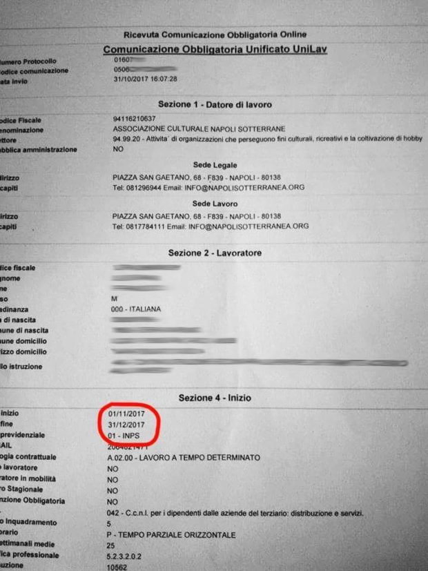 Napoli Sotterranea corre ai ripari, i “volontari” inquadrati come lavoratori
