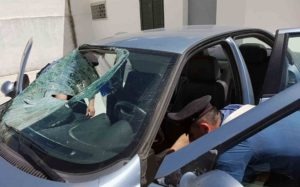 carabinieri_parabrezza_sfondato_omicidiostradale1_casoria_ildesk