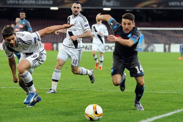 Solo vittorie per il Napoli europeo, al Legia ne fa cinque