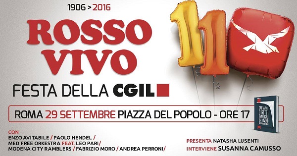 La Cgil compie 110 anni e festeggia con le firme per la Carta dei diritti universali del lavoro