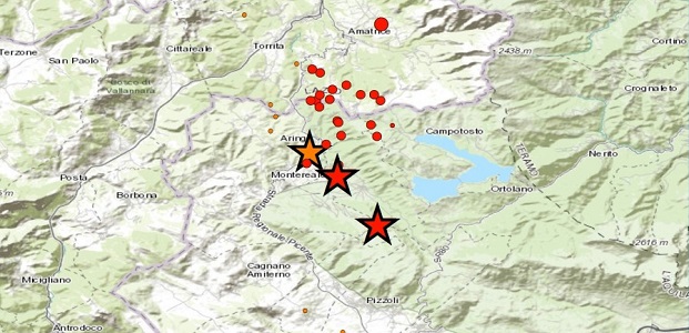 Centro Italia, raffica di violente scosse: tutte oltre magnitudo 5, l’ultima alle 14.33