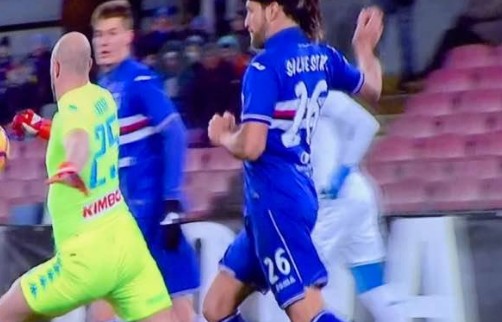 Reina para i sospetti sul rosso a Silvestre: “Ostacolare è già fallo, ho sentito un contatto”