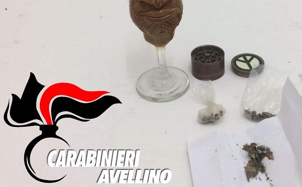 Montefalcione, droga nascosta in un circolo