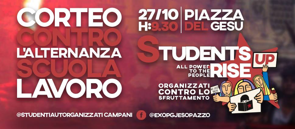 Napoli, in piazza lavoratori e studenti uniti contro vecchi e nuovi sfruttamenti