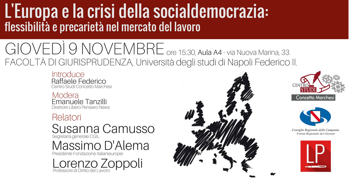 Napoli, giovedì prossimo Camusso e D’Alema all’Università Federico II