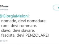 Rom, 99 Posse contro Meloni: “Se sei fascista devi penzolare”