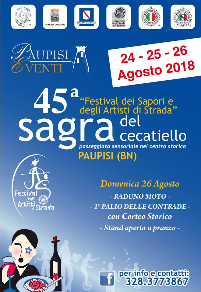 Paupisi, Benevento: Il Festival dei Sapori, la Sagra del Cecatiello