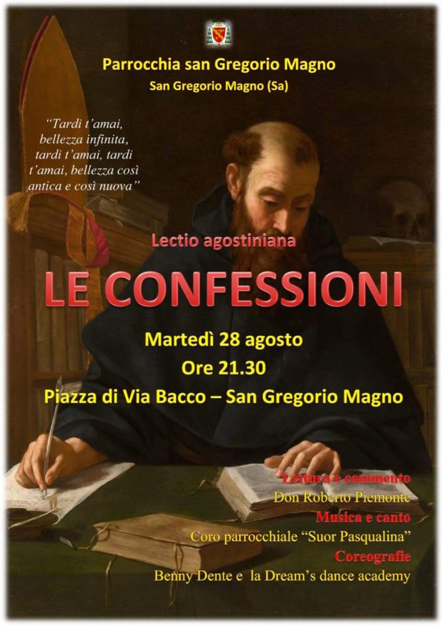 San Gregorio Magno: successo per gli incontri de “Le Confessioni” di Sant’Agostino