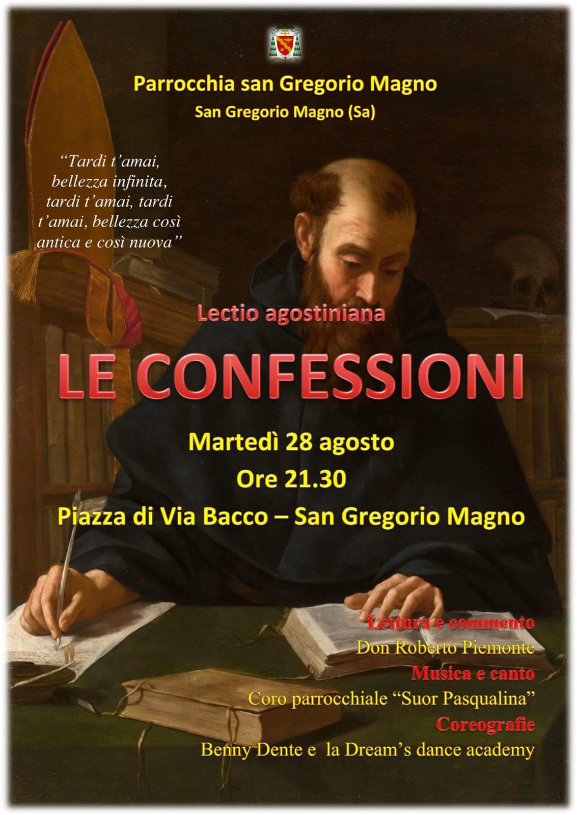 San Gregorio Magno: successo per gli incontri de “Le Confessioni” di Sant’Agostino