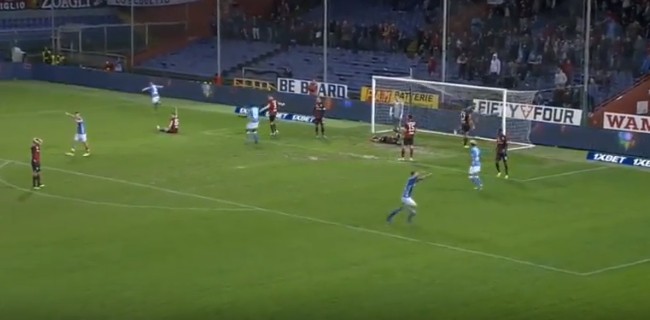 Genoa rimontato nel pantano, avanti Napoli