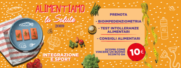 Al via la campagna di prevenzione “Alimentiamo la salute – Integrazione e sport”