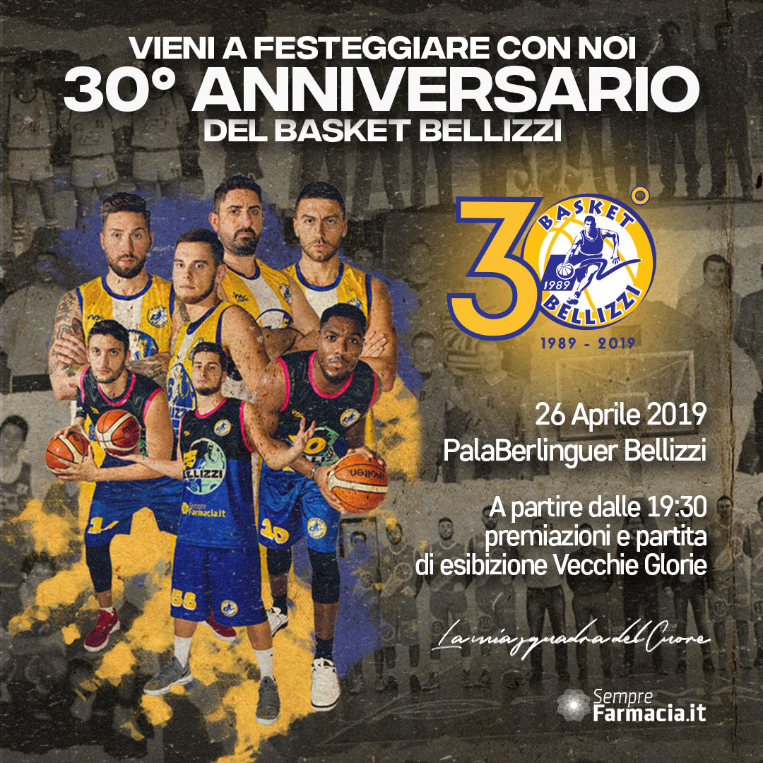 Grande festa per i 30 anni il Basket Bellizzi