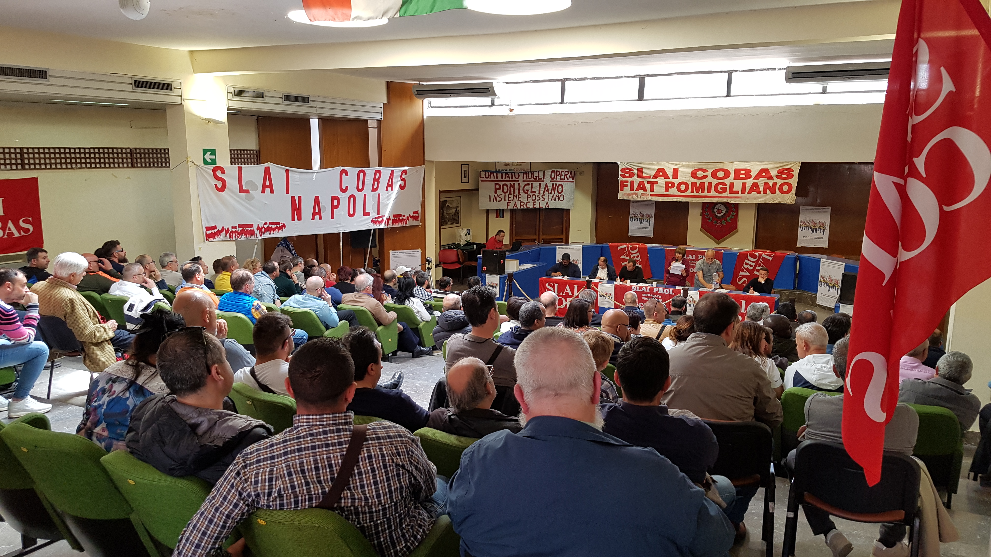 Pomigliano D’Arco, 25 aprile: grande assemblea lavoratori italiani e immigrati