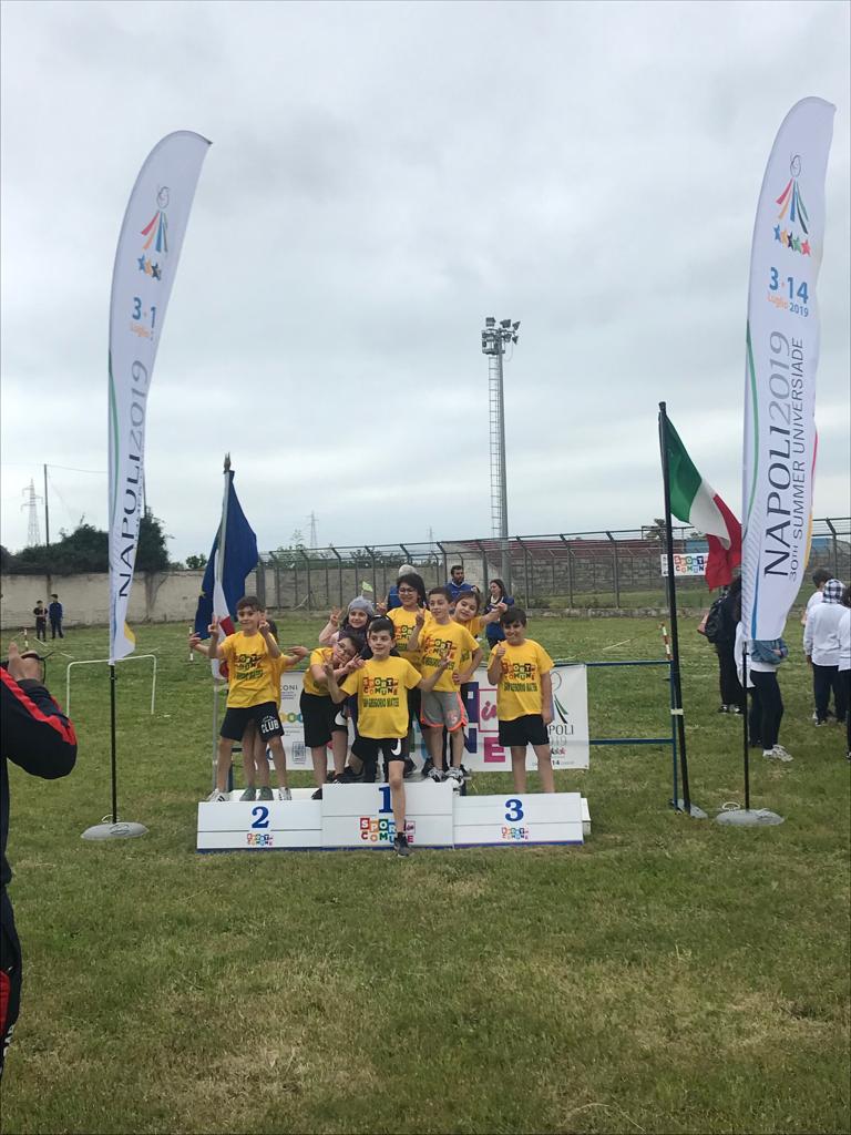 La bandiera delle Universiadi alle finali di “Sport in Comune”
