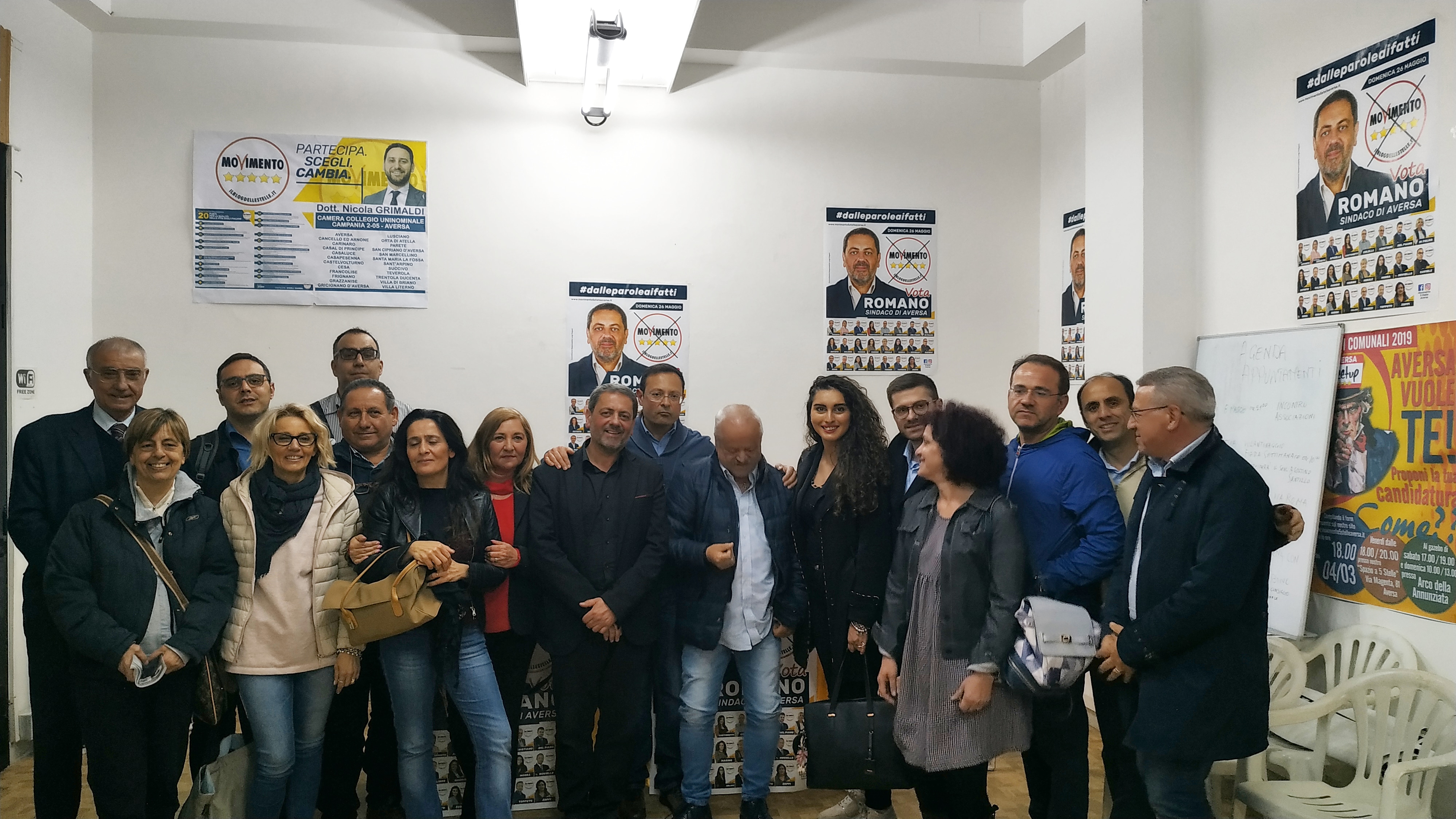 Aversa: Romano, Movimento 5 Stelle: “Le associazioni saranno con noi al governo della città”