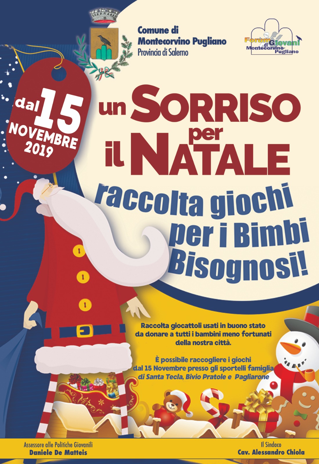Raccolta giocattoli usati da donare a meno fortunati