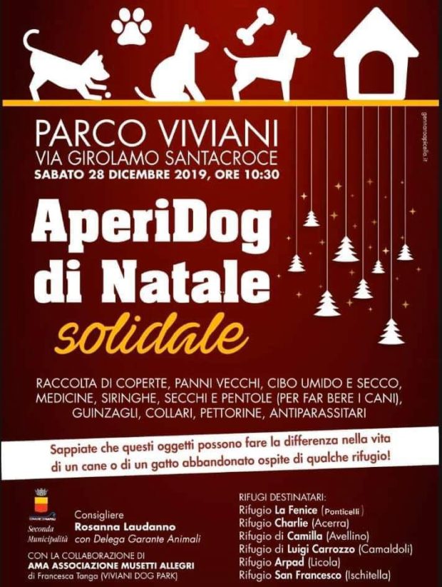 Napoli, “Aperidog” per donare coperte e cibo ai rifugi per animali abbandonati