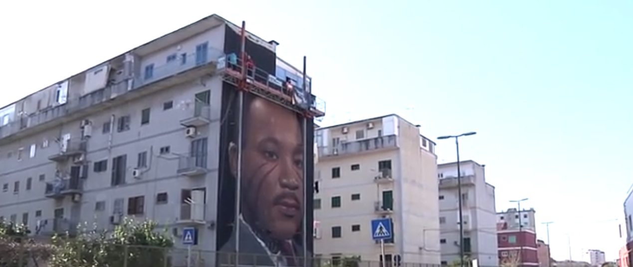 Napoli, il nuovo murales di Jorit ritrae Martin Luther King