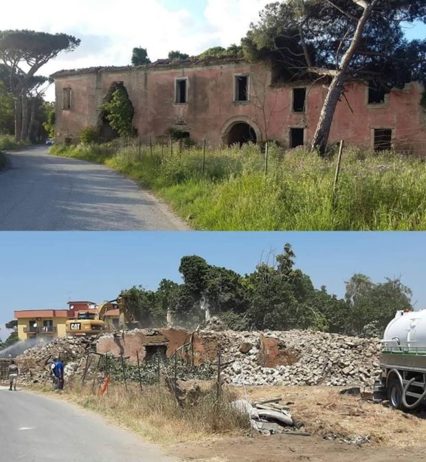 Giugliano in Campania, demolito il Villaggio Zaccaria. Cancellata la Storia