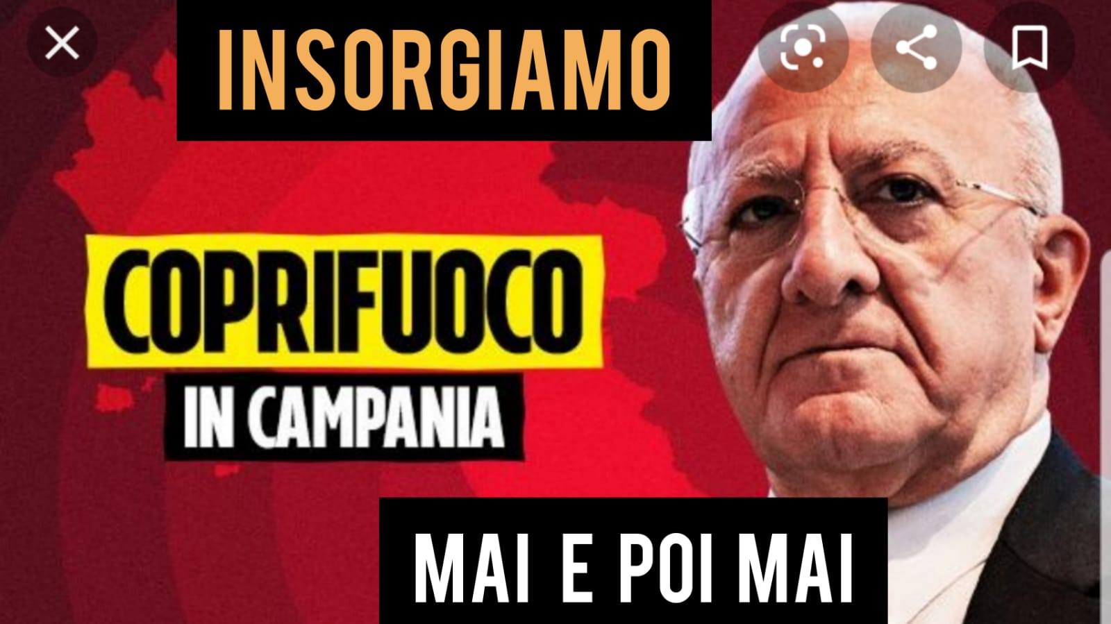 Coprifuoco, in Campania raffica di flash mob di protesta