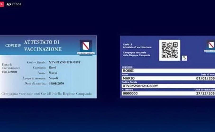 Covid, Campania: De Luca inventa la tessera della vaccinazione che “rende liberi”