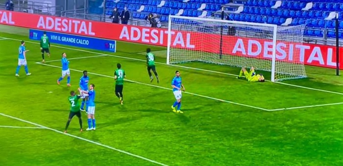 Napoli, pari beffa col Sassuolo