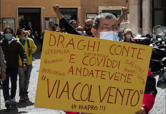 La rabbia dei lavoratori della ristorazione e dei mercati contro il governo dell’ammucchiata