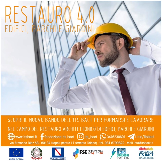Campania, prorogati i termini per l’iscrizione al Corso Restauro 4.0