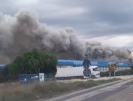 Un altro incendio nel casertano, a fuoco capannone di Gricignano D’Aversa