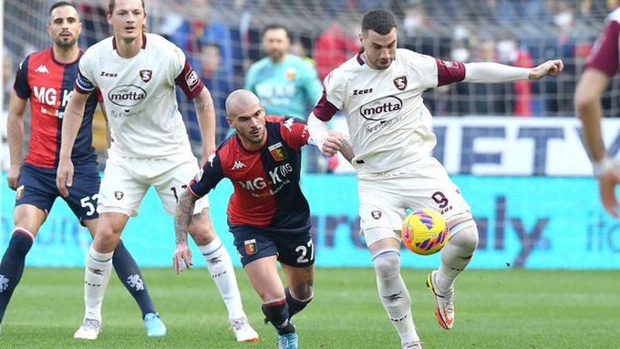Calcio, Genoa-Salernitana:  la sfida salvezza finisce 1-1
