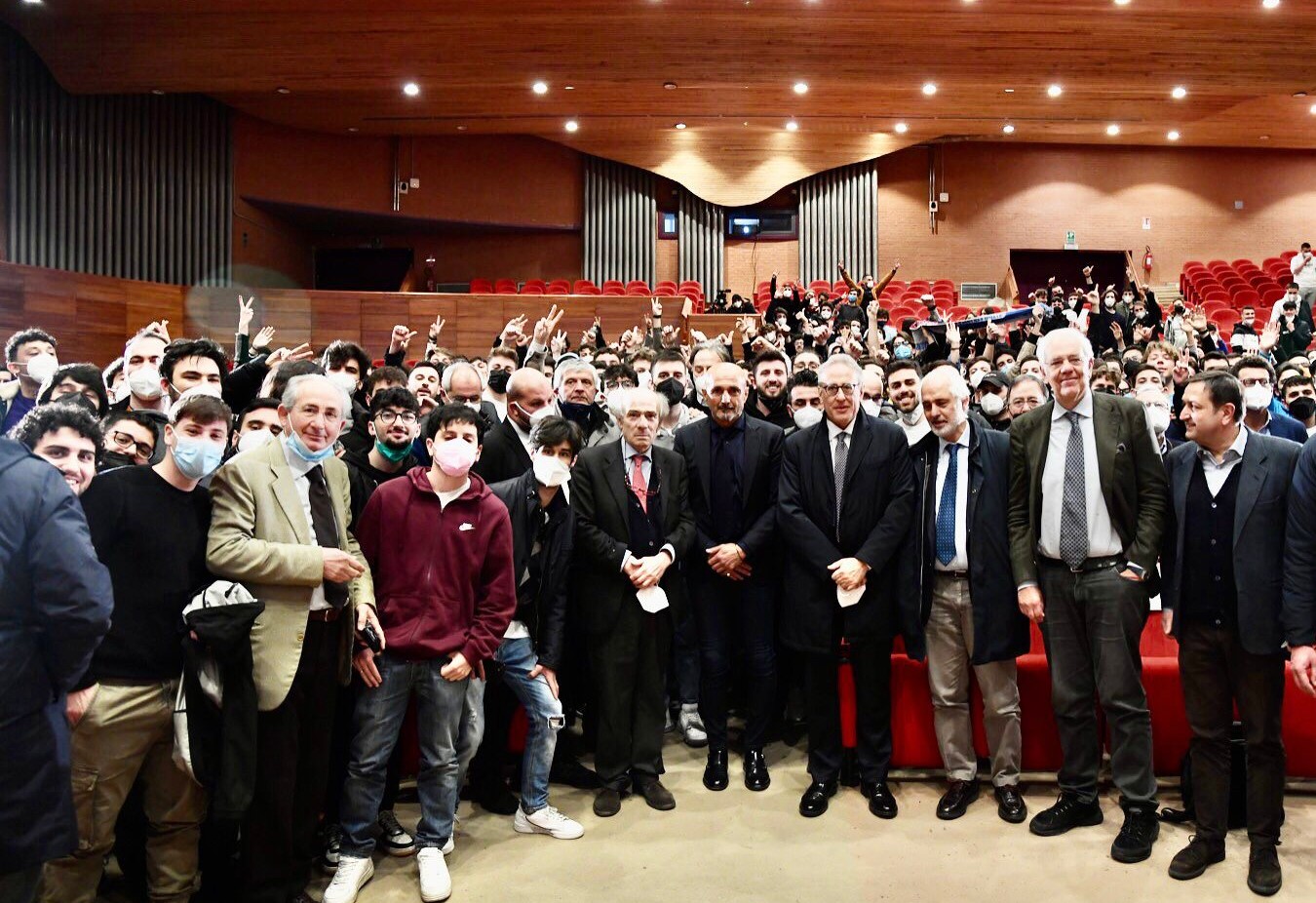 Napoli, Mister Luciano Spalletti incontra gli studenti della Federico II