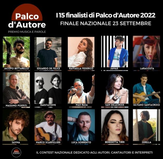 Salerno, la terza edizione di Palco d’Autore 2022: ecco i 15 artisti per la finale nazionale