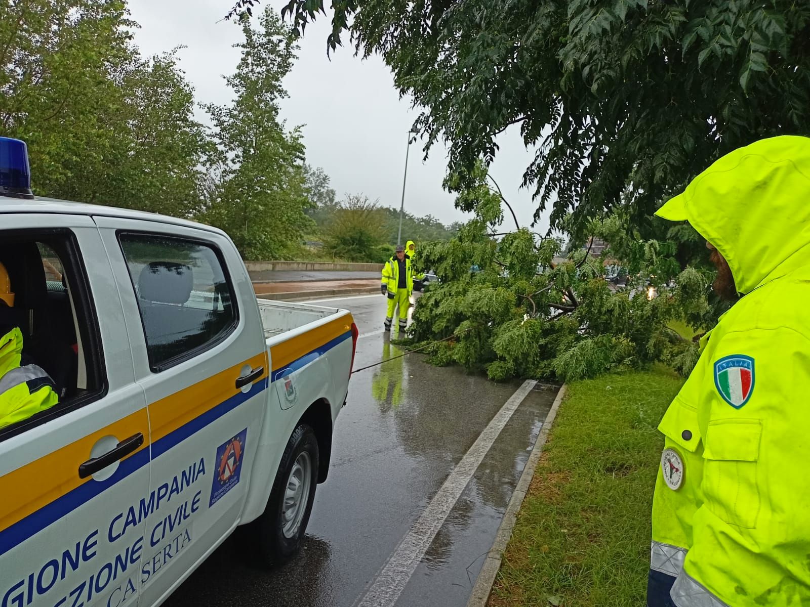 Maltempo, allagamenti a Caserta e provincia