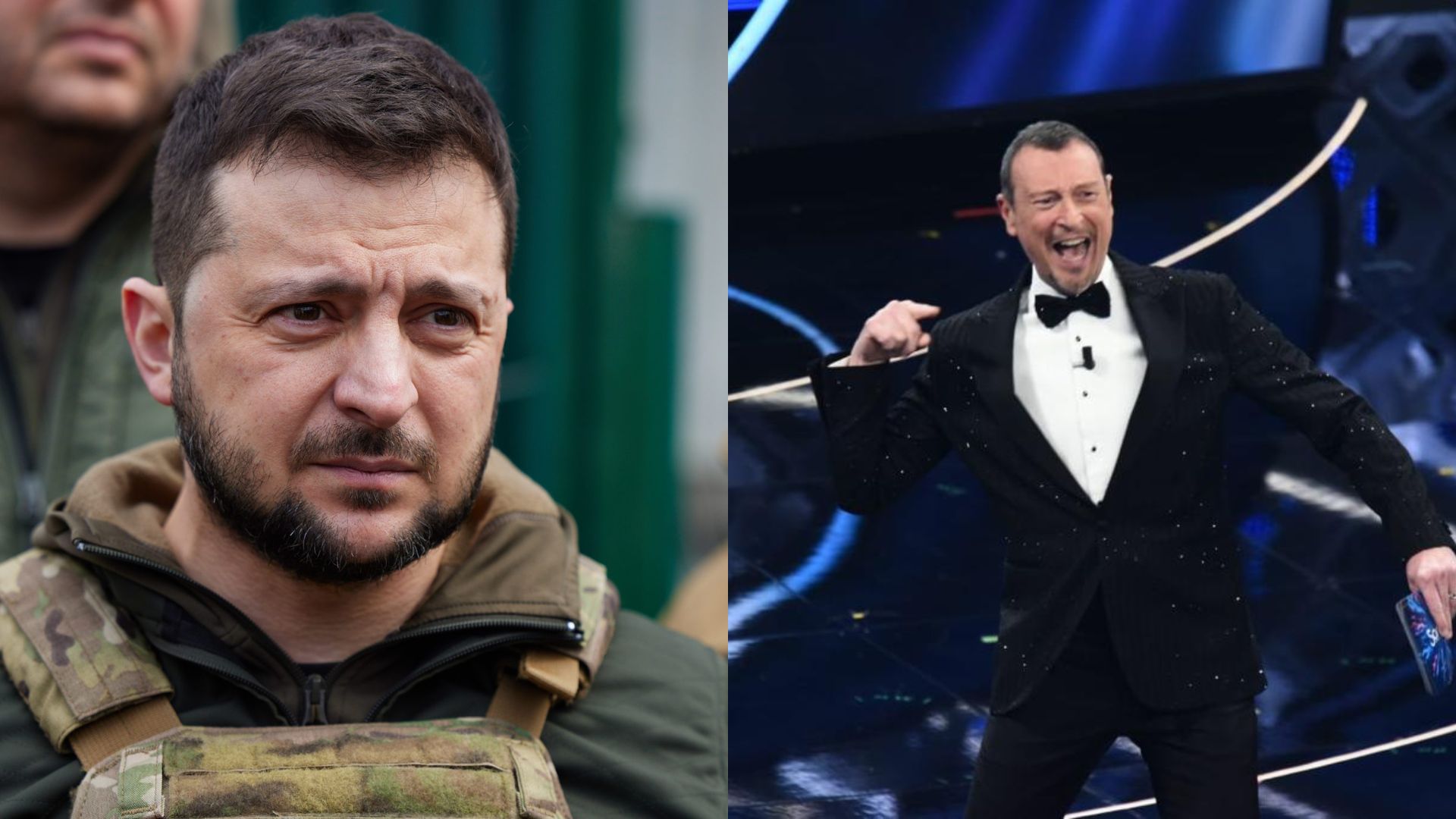 Si allarga il fronte del No alla partecipazione di Zelenskij al festival di Sanremo: “le canzoni celebrano la vita, la felicità e l’amore non la guerra”