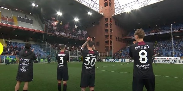 Salernitana-Sampdoria, pari e patta