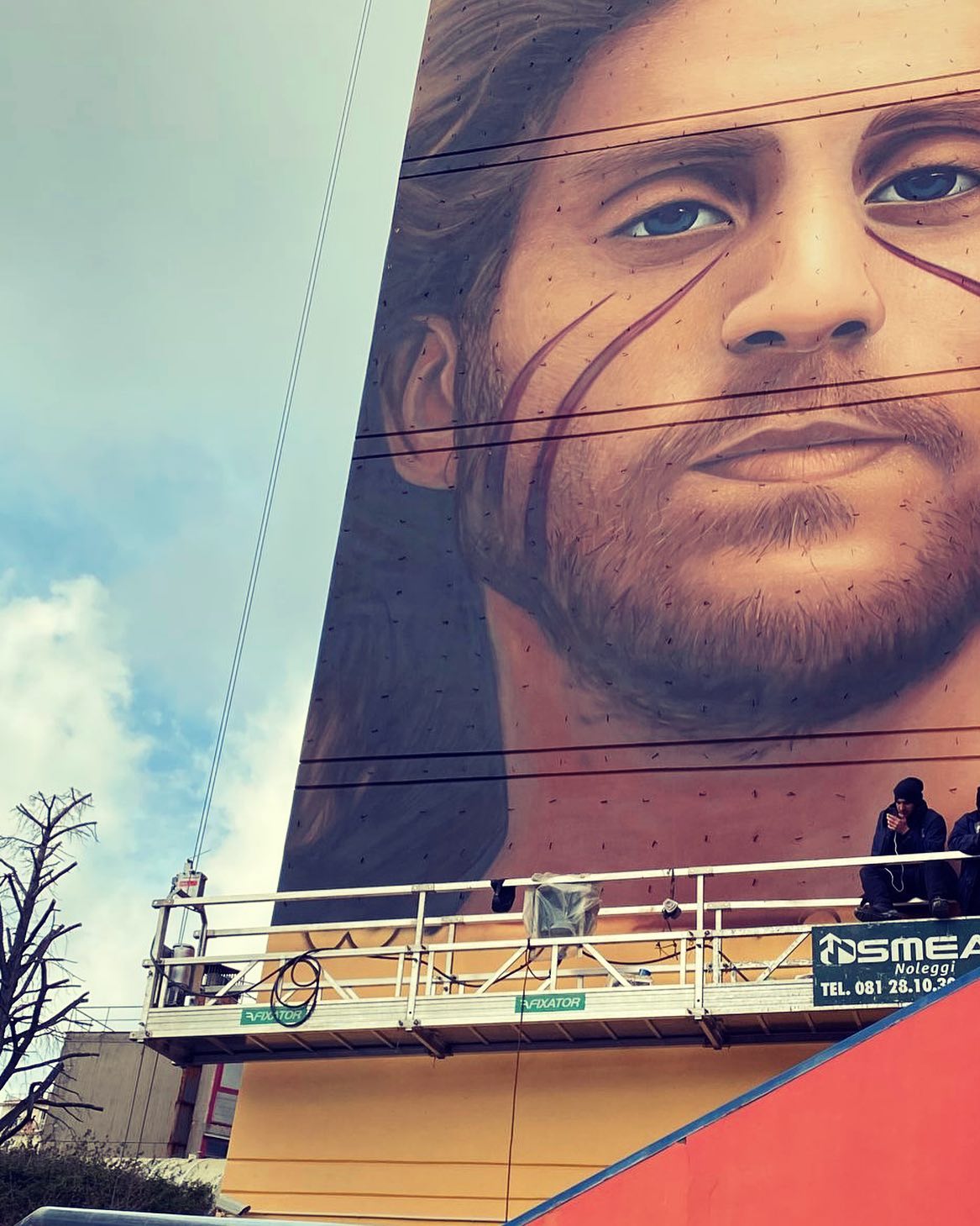 Napoli, il murale di Jorit per Mario Paciolla