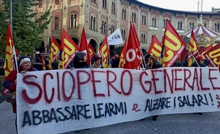 Usb, tantissime adesioni per la manifestazione nazionale contro il governo: “Abbassate le armi, alzate i salari”