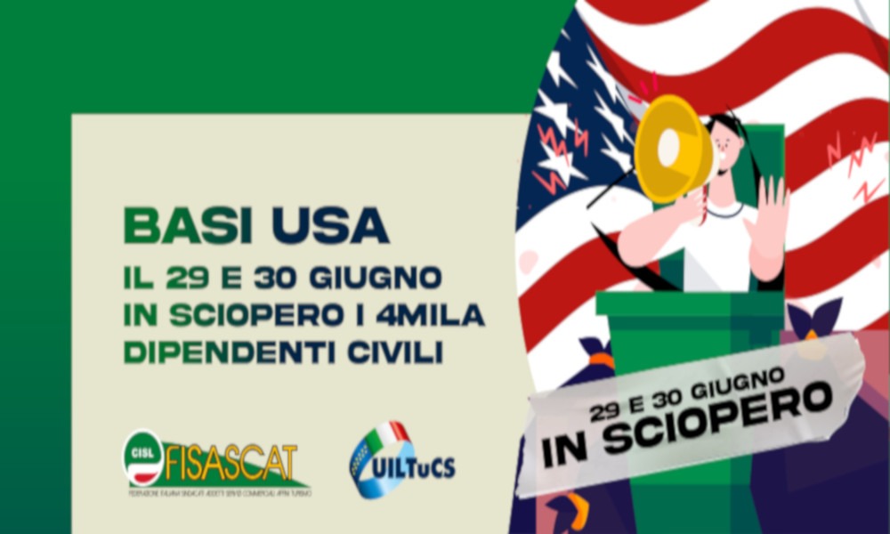 Basi Usa in Campania, 1300 dipendenti civili in sciopero