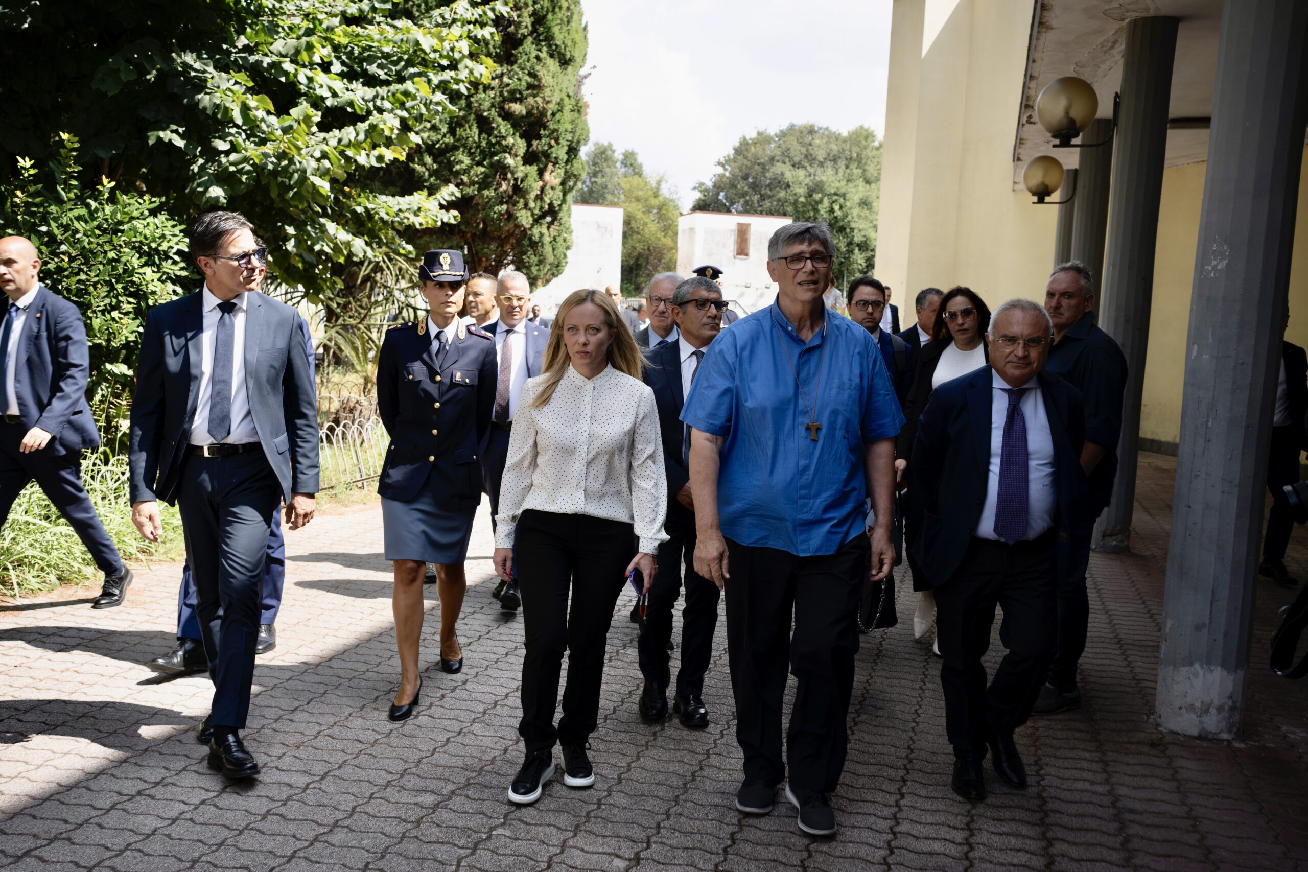 Caivano, Giorgia Meloni al Parco Verde