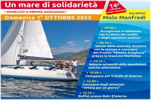 “Un mare di solidarietà”, oggi al Molo Manfredi di Salerno