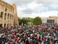 Il cuore di Roma con Gaza: in 20 mila al corteo per il popolo palestinese