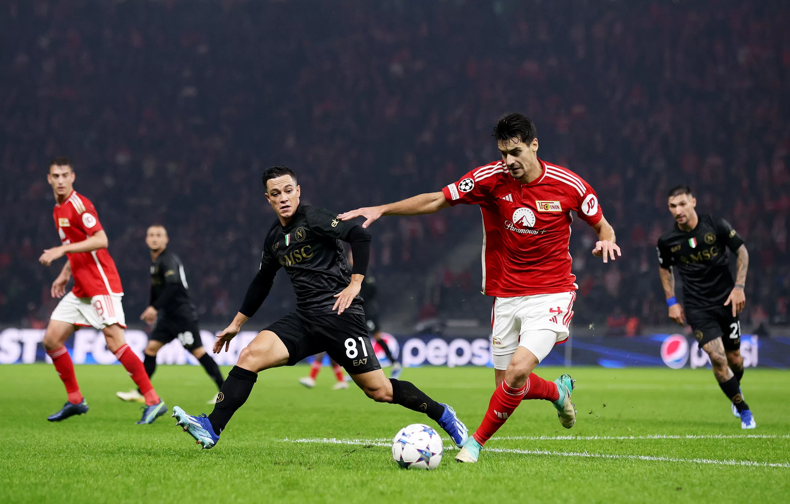 Champions, Union Berlino-Napoli 0-1