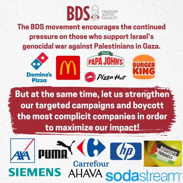 Bds: “Colpire le tasche delle imprese che guadagnano dai loro affari con Israele”. Ecco i marchi da boicottare