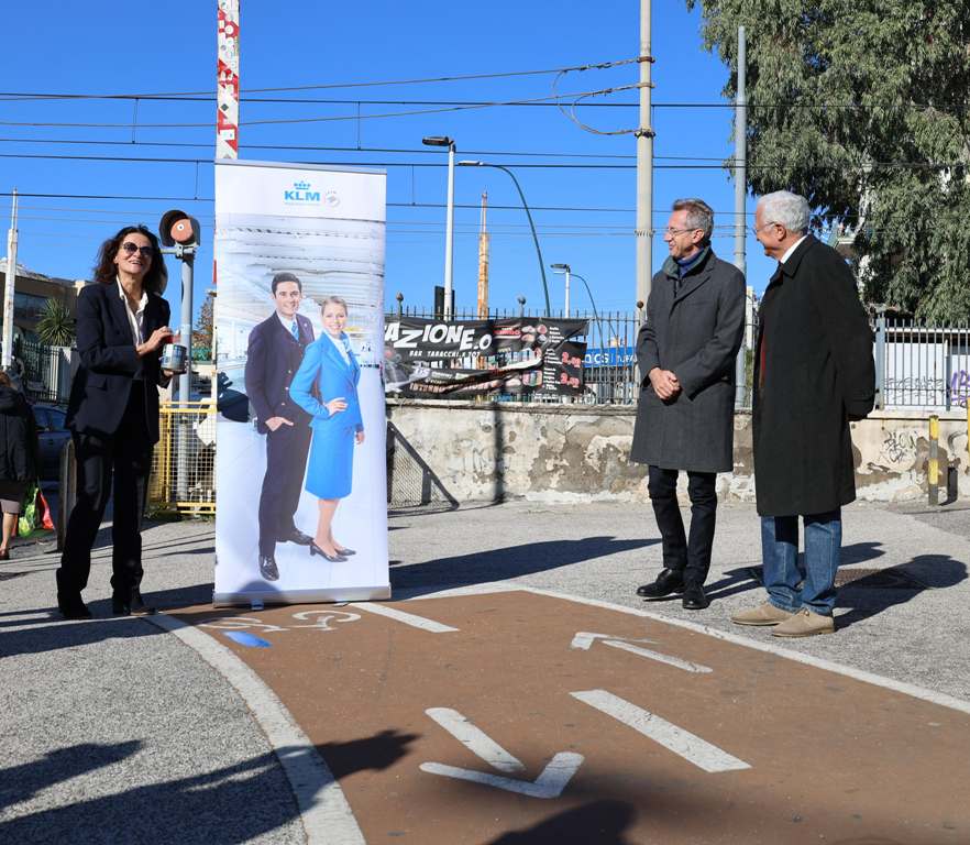 Napoli, la compagnia aerea KLM adotta pista ciclabile Agnano-Fuorigrotta