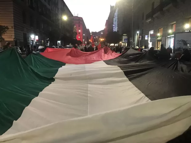 Napoli, 3 mila in corteo: “Palestina libera, Israele criminale”