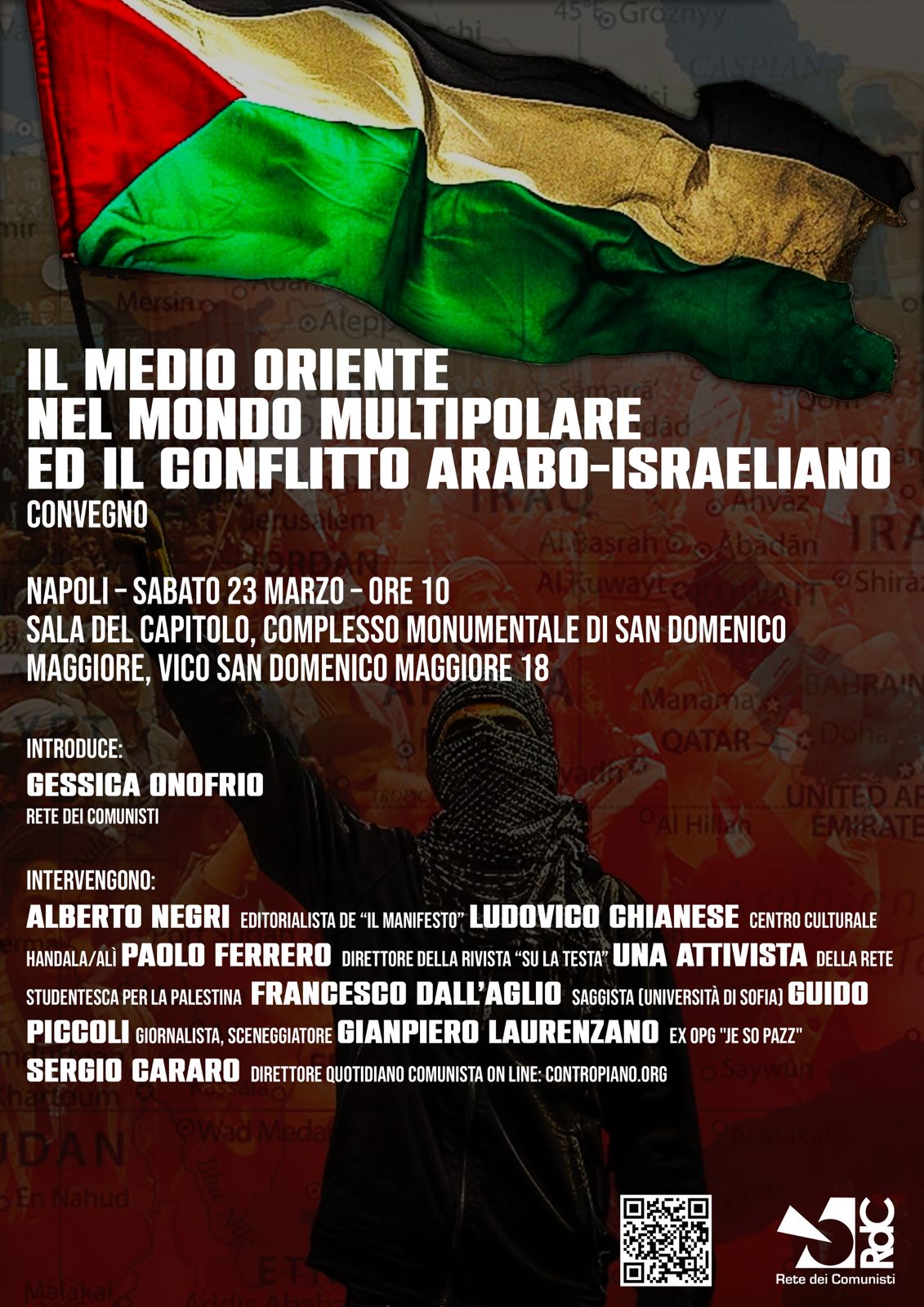 Napoli, la Rete dei Comunisti organizza un convegno sul conflitto arabo-israeliano