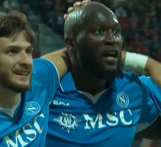 Cagliari-Napoli 0-4: Lukaku gol e assist, partenopei spietati