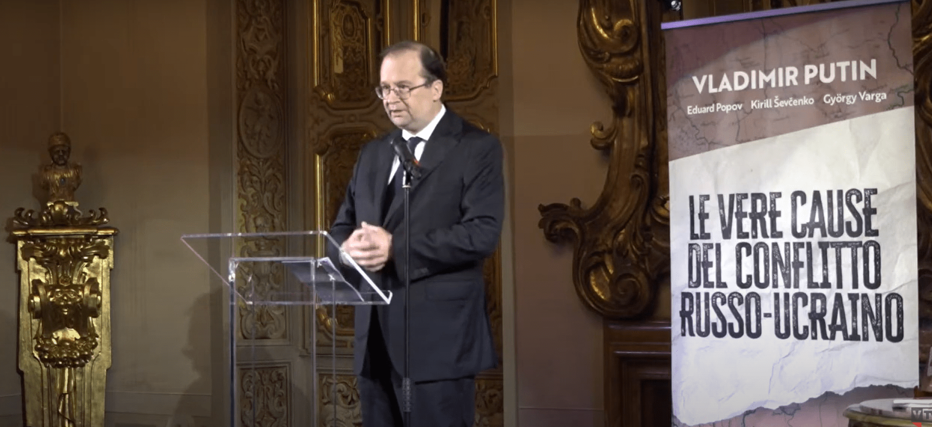 Roma, cerimonia speciale all’ambasciata russa: presentato un saggio del presidente Putin sulle vere cause del conflitto con l’Ucraina