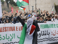 Roma, 7 mila persone al presidio di lotta in piazza Ostiense: “Palestina e Libano uniti: fermiamo il genocidio con la resistenza”
