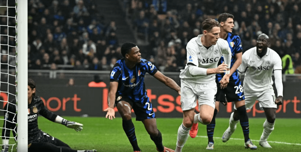 Calcio Serie A: Il Napoli pareggia con l’Inter e resta primo da solo in classica